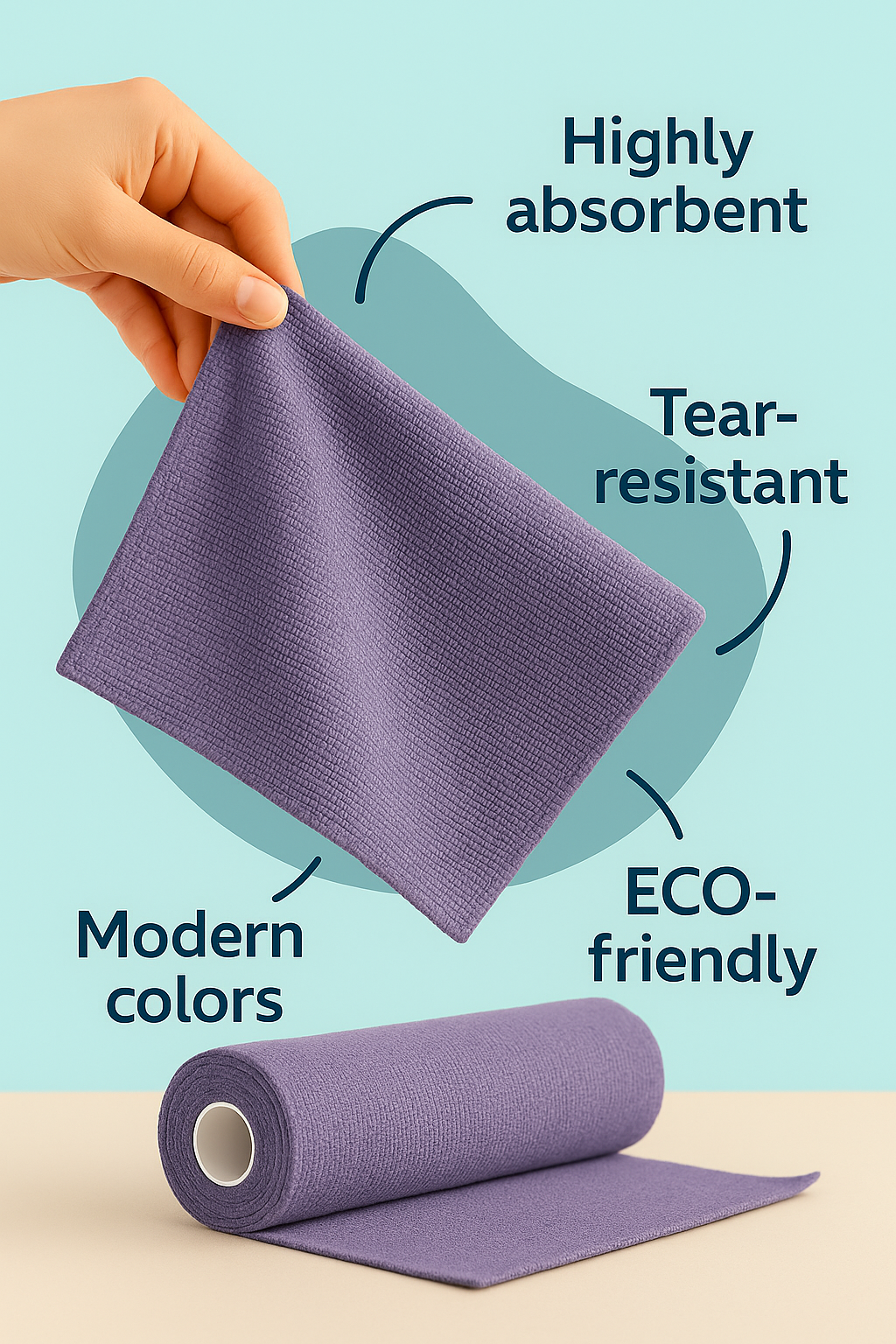Tear & Clean – Reusable Microfiber Roll
